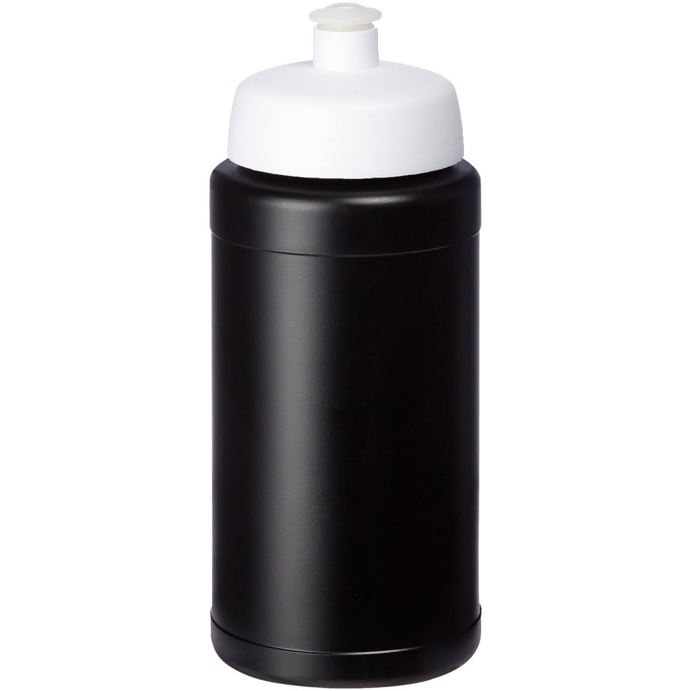 Baseline 500 ml recycled sport bottle - Black, White
