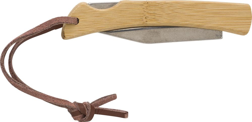 Stainless steel and bamboo foldable knife Beckett