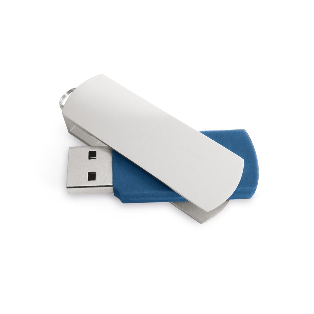 BOYLE 8GB. Μονάδα flash USB 8 GB με μεταλλικό κλιπ - Μπλε