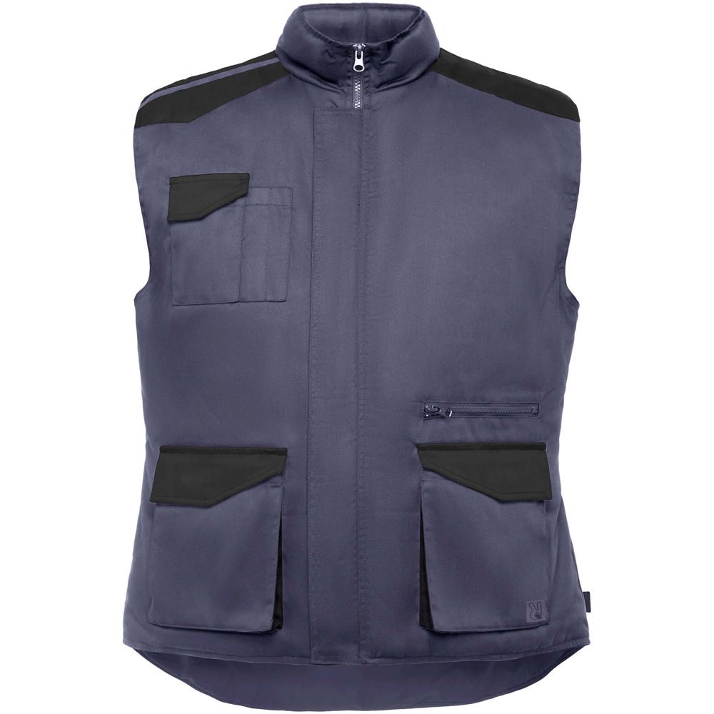 Armada multi-pocket workwear vest - Lead, Black