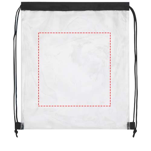 Lancaster transparent drawstring bag 5L
