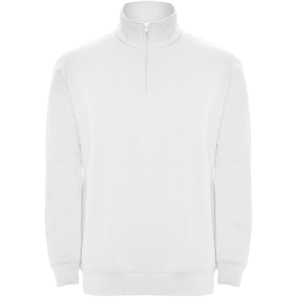 Aneto 280 g/m2 quarter zip sweater - White