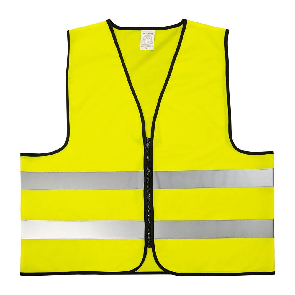 Safety jacket with zipper - EN 20471