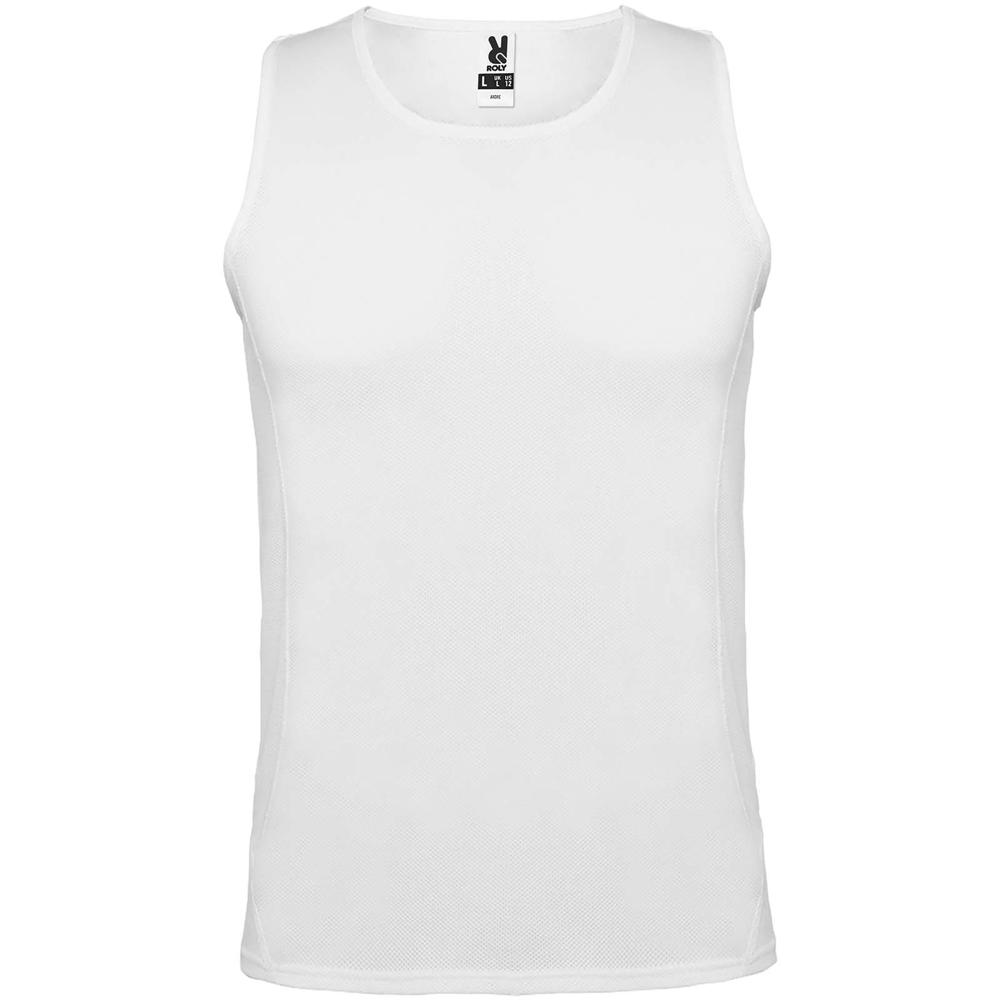 Andre 140 g/m² kids sports vest - White