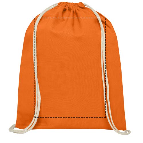 Oregon 100 g/m² cotton drawstring bag 5L