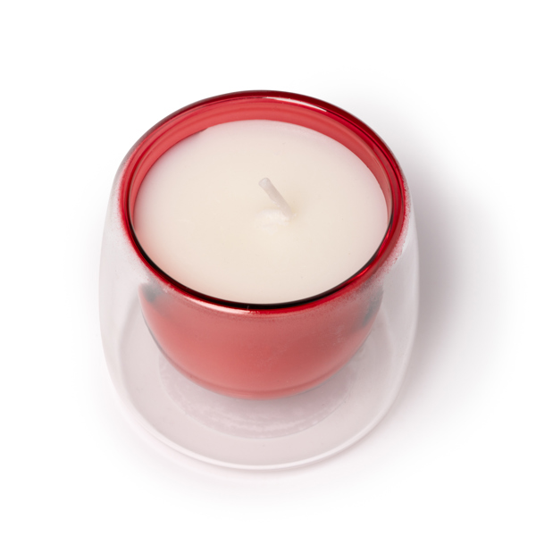 CANDLE FLORA RED