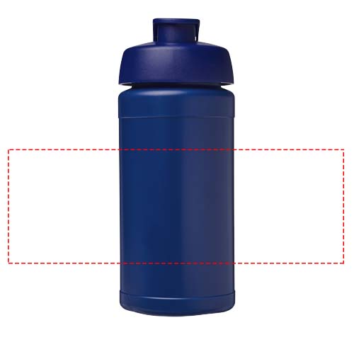 Baseline 500 ml recycled sport bottle with flip lid