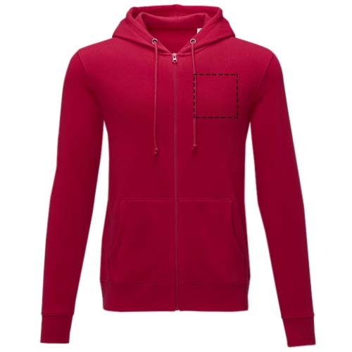 Charon 240 g/m2 unisex full zip hoodie