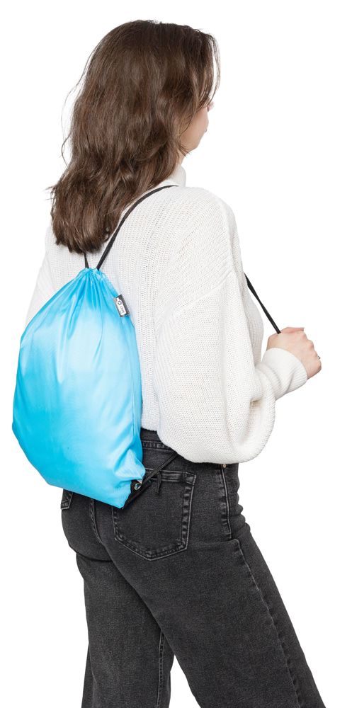 Recycled rPET polyester (210D) drawstring backpack Enrique
